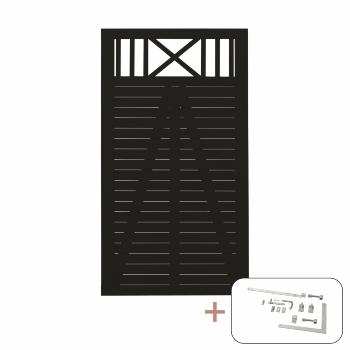 Nostalgi enkelgrind inkl. beslag - 100×180 cm